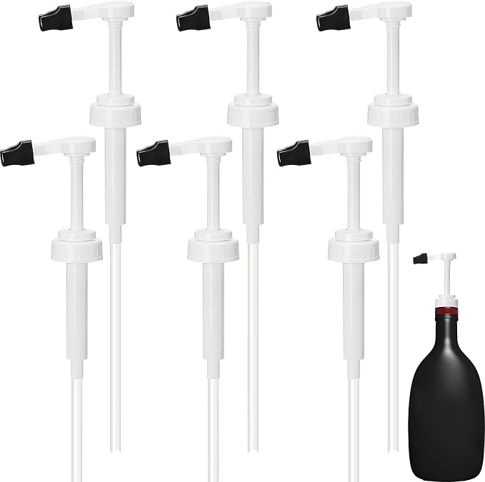 6 Pcs Coffee Syrup Pump Dispenser by Unknown
