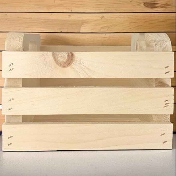 Wilson Small Wooden Pine Crate for Storage and Decoration at Home, and Retail - Image 6