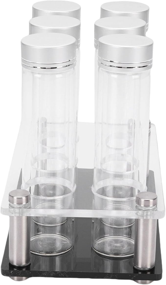 JTLB 6PCS Coffee Beans Storage Tubes High Borosilicate Glass Coffee Bean Cellars - Image 2