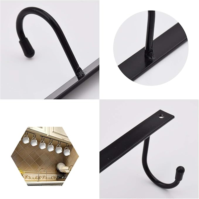 MOCOUM Under Cabinet Metal Mug Holder - Image 4