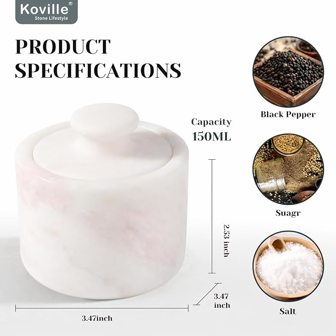 Koville Marble Salt Cellar - Image 2