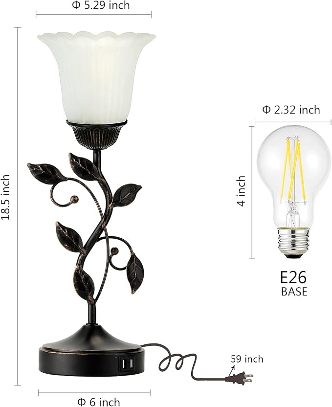 Touch Leaf Bedside Table Lamp - Image 4
