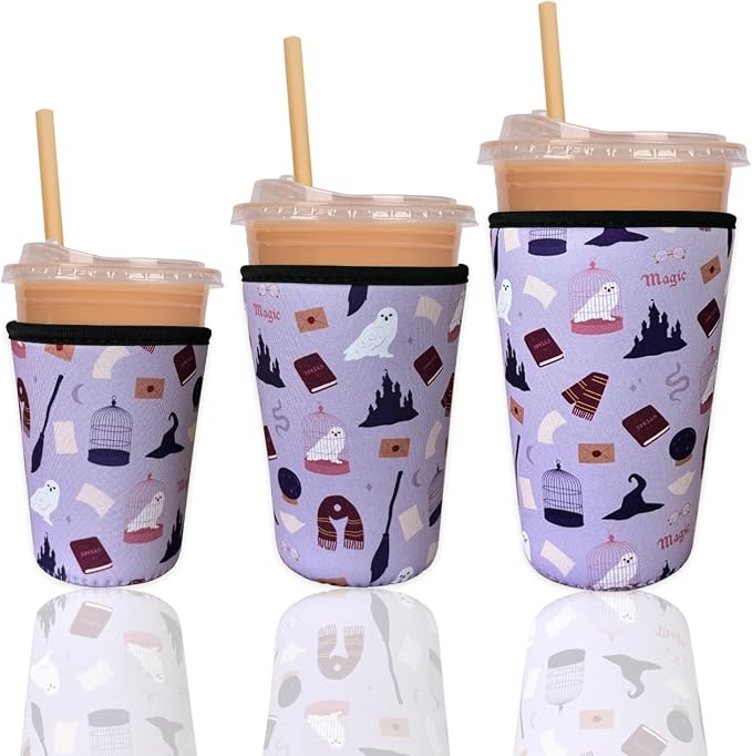 Reusable Insulated Neoprene Iced Coffee Cup Sleeve, Durable Drink Sleeve by Unknown