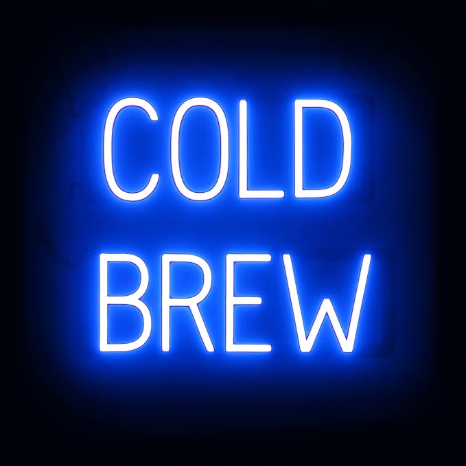 SpellBrite COLD BREW Sign | Coffee Drink-Related Sign by SpellBrite