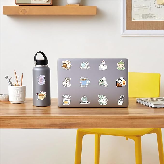 50pcs Aesthetic Tea Time Stickers - Image 6