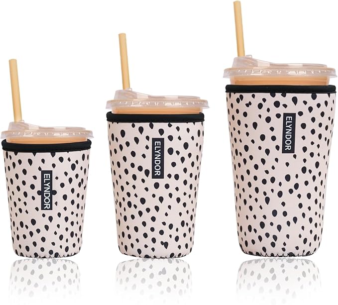 Reusable Insulated Sleeve for Iced Coffee Cup, Beverage Holder for Iced Coffee by Unknown