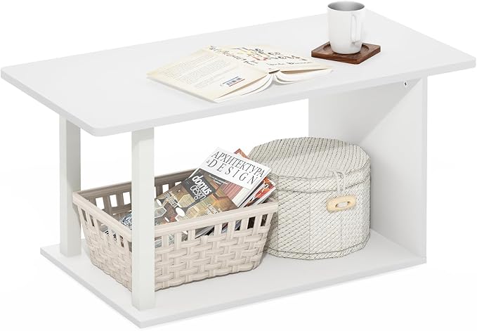 Furinno Basic Coffee Table, 2-Tier Modern Coffee Table by Furinno-FitsYourSpaceFitsYourBudget