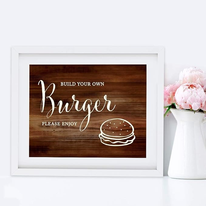 Andaz Press Wedding Party Signs, Rustic Wood Print, 8.5x11-inch, Build Your Own - Image 4