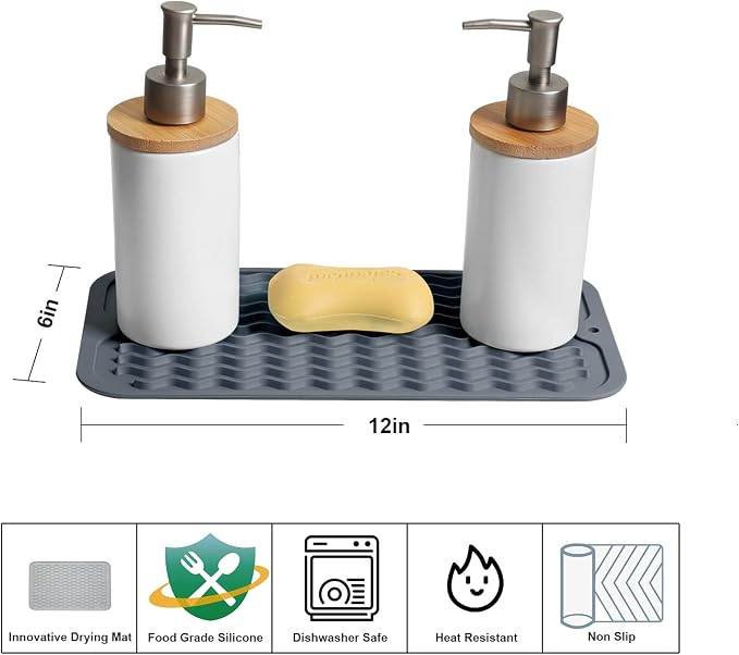 ZLR 2 Pcs Silicone Sink Caddy Tray 2-Packs - Image 2