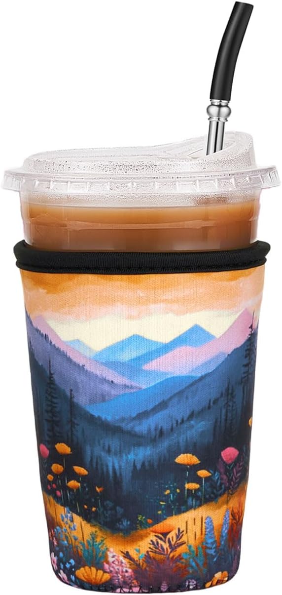 Iced Coffee Sleeve Reusable Medium 22-28oz by Cavllson