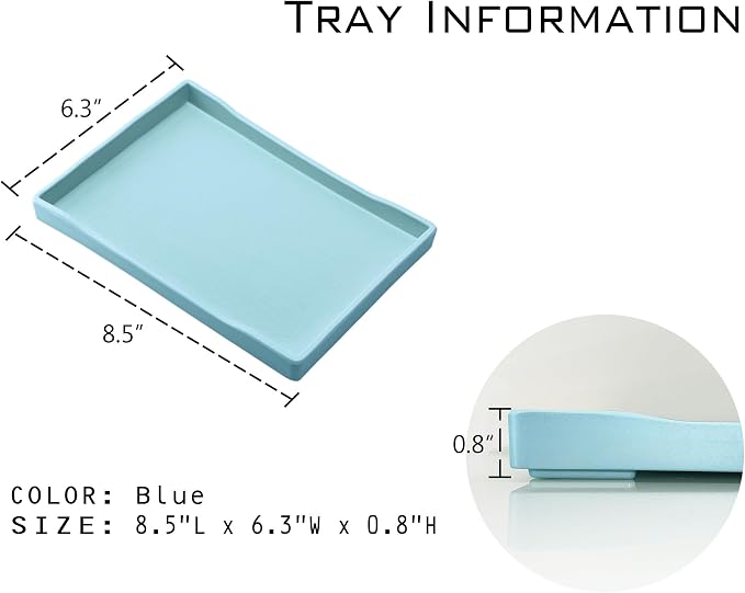 Small Blue Mini Serving Tray | for Serving Accessory, Perfume or Display Use. - Image 5