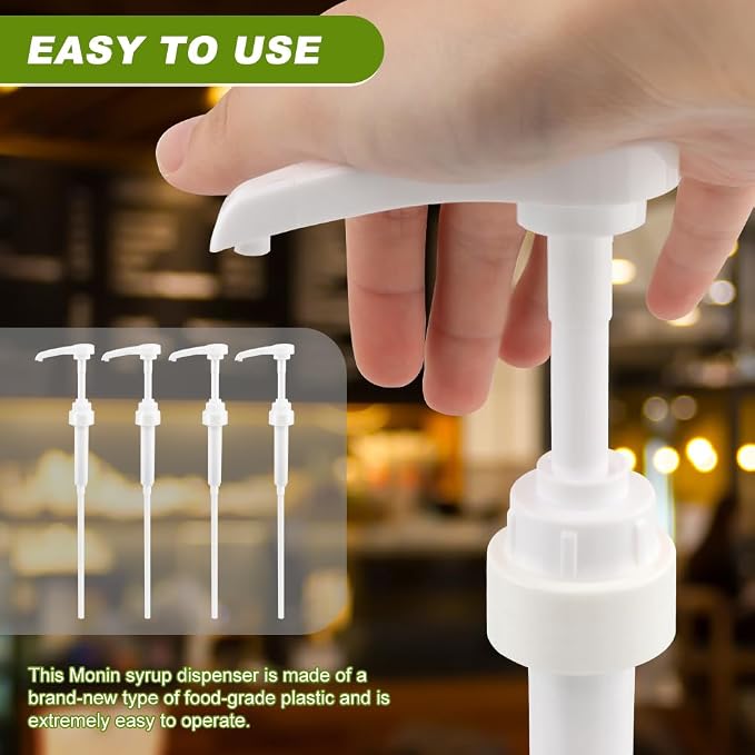 4 Pcs Coffee Syrup Pump Dispenser - Image 5