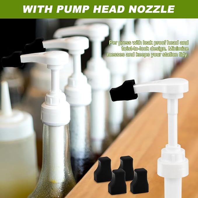4 Pcs Coffee Syrup Pump Dispenser - Image 6