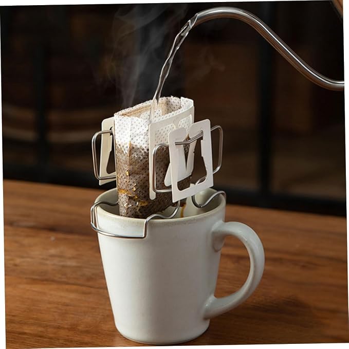 4sets Coffee Drip Bag Holder Tray Portable Filtering Rack - Image 5