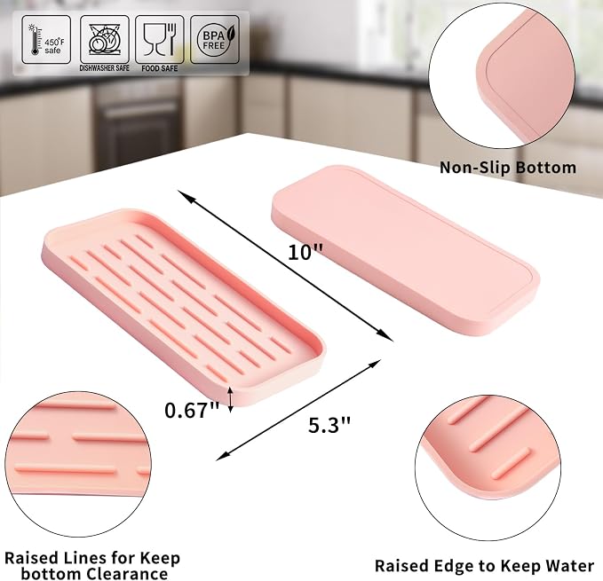 MicoYang Silicone Kitchen Sink Organizer Tray - Image 2