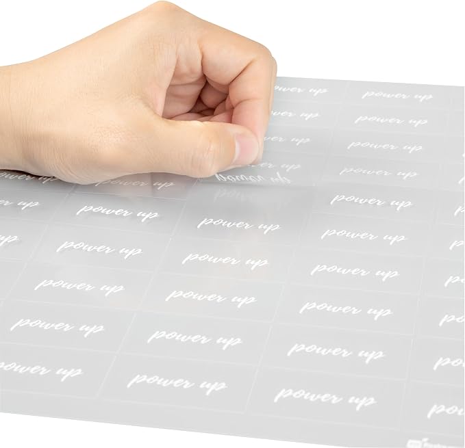 Restaurantware-Label Tek 1.9 x 1 Inch Power Up Juice Bottle Labels, 100 - Image 7