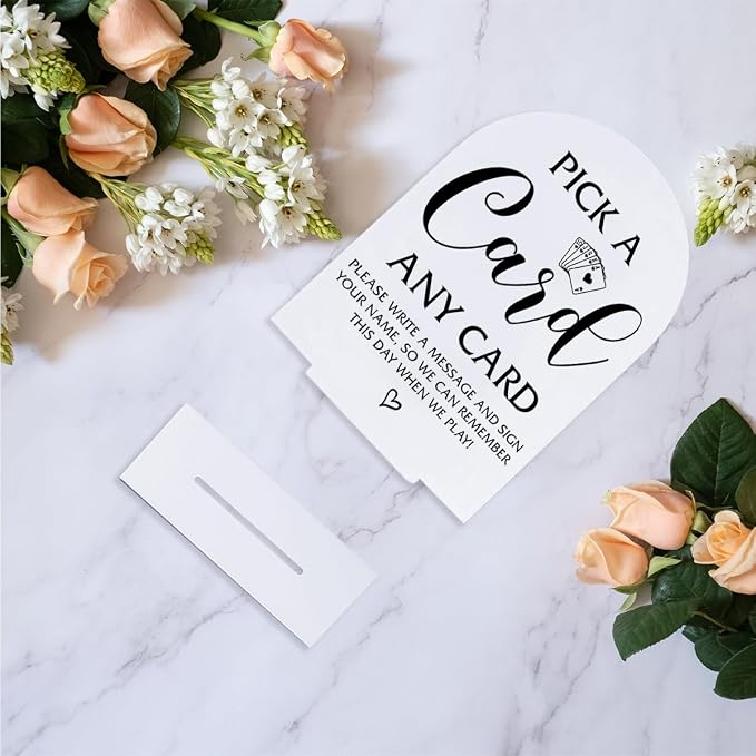 Pick A Card Any Card Wedding Sign Minimalist Style Wedding Signs - Image 5