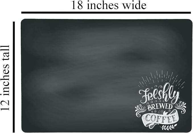 Chalkboard Style Placemat for your Coffee Maker or Espresso Machine - Image 5