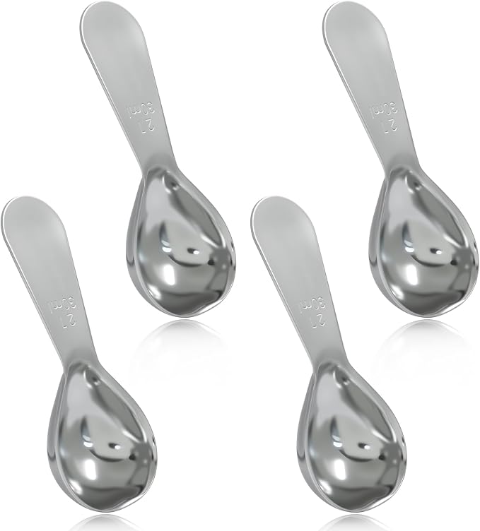 4Pcs 2Tbsp Stainless Steel Coffee Scoop, Short Handles Coffee Spoons 2 by Unknown