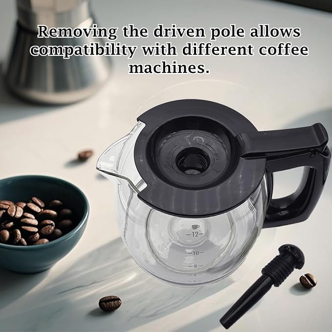 Universal 12-Cup Glass Replacement Coffee Carafe, Compatible - Image 3
