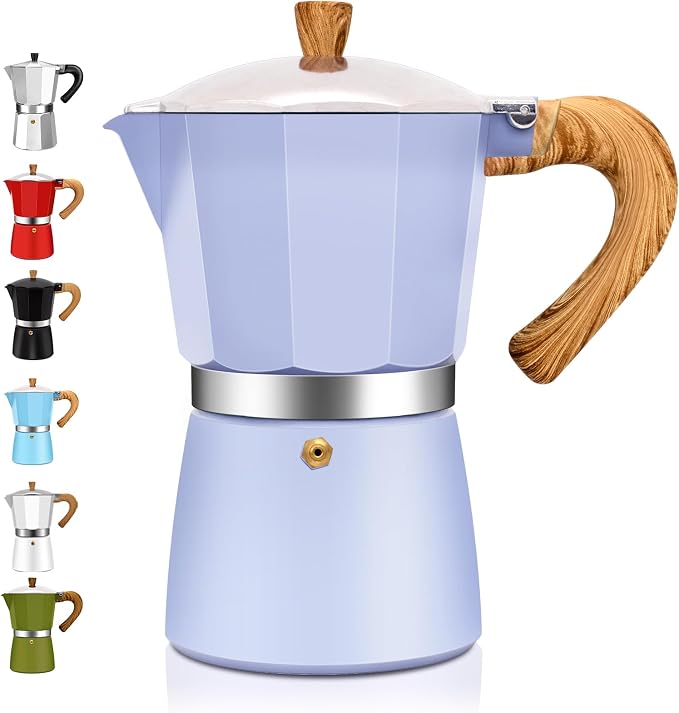 6 Cup Aluminum Espresso Stovetop Moka Pot Express Coffee Maker Percolator by Theperfectcombinationofcoffeehomeandhealthylivingmakingeverydayadayofrituals