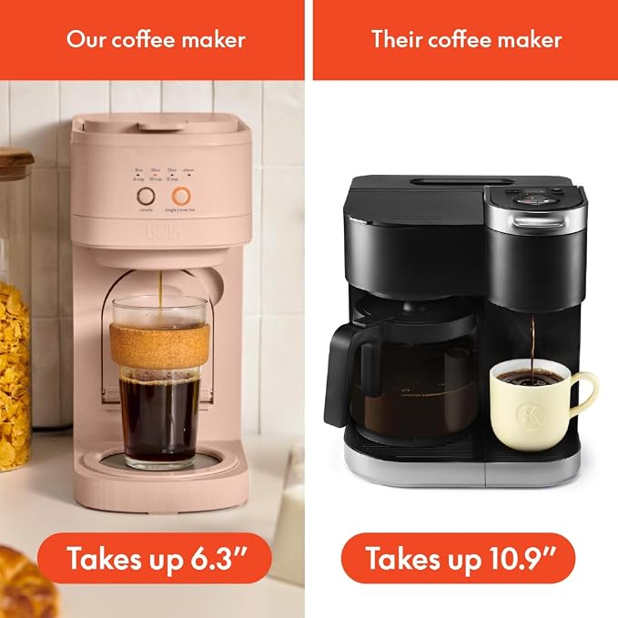 BELLA VersaBrew 2-in1 Coffee Maker, K-Cup compatible, Brew 3 Sizes Carafes & - Image 5