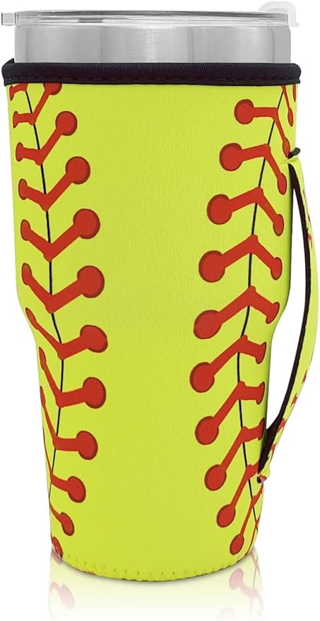 Reusable Iced Coffee Cup Sleeve Neoprene Insulated Sleeves Cup Holder - 32oz by AJLTPA