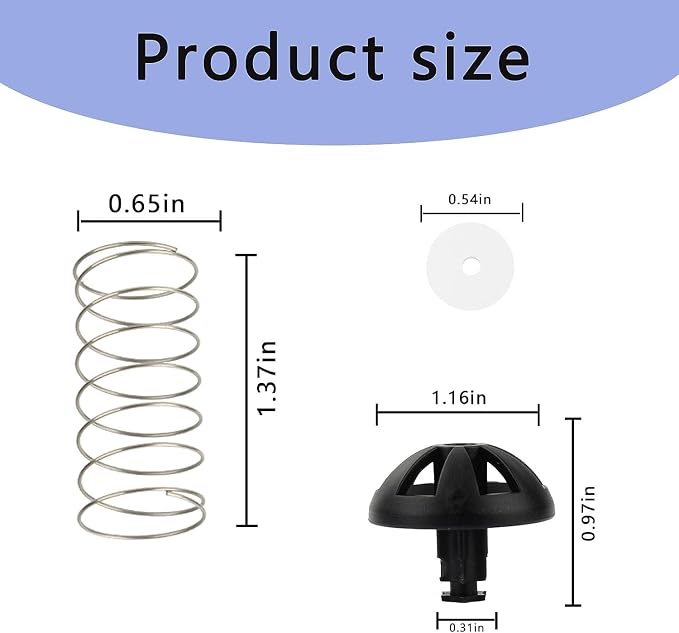 Coffee Machine Brew Basket Bottom Spring Loaded Stopper Kits Replacement Brew - Image 2