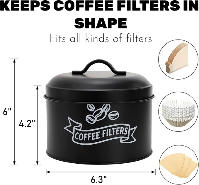 Peohud Coffee Filter Holder, Large Capacity Filter Storage Container - Image 2