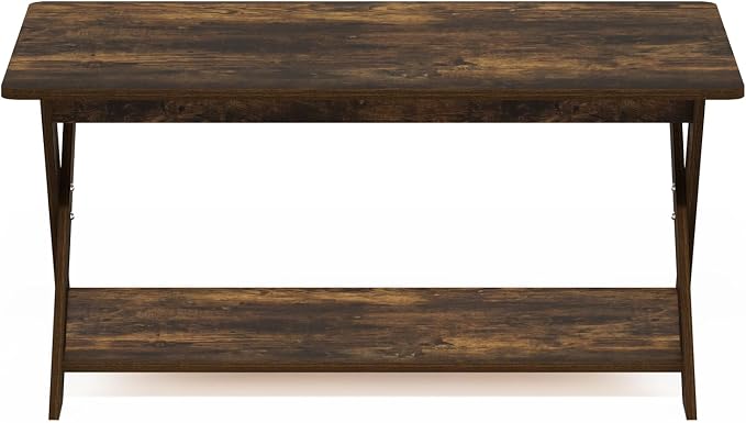 Furinno Modern Simplistic Coffee Table, 2-Tier Rectangle Center Table - Image 6