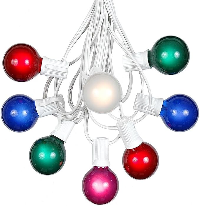 100 Foot G40 Outdoor Patio String Lights by NoveltyLights-LightExperts