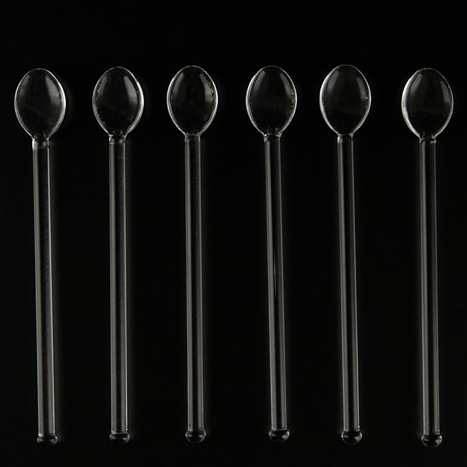 10Pcs Clear Glass Spoons, Heat Resistant Glass Teaspoons, 5.8inch Mini Coffee - Image 9