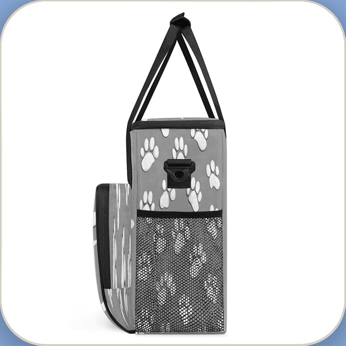 Paw Print Gray Cat Coffee Machine Bag Compatible - Image 4