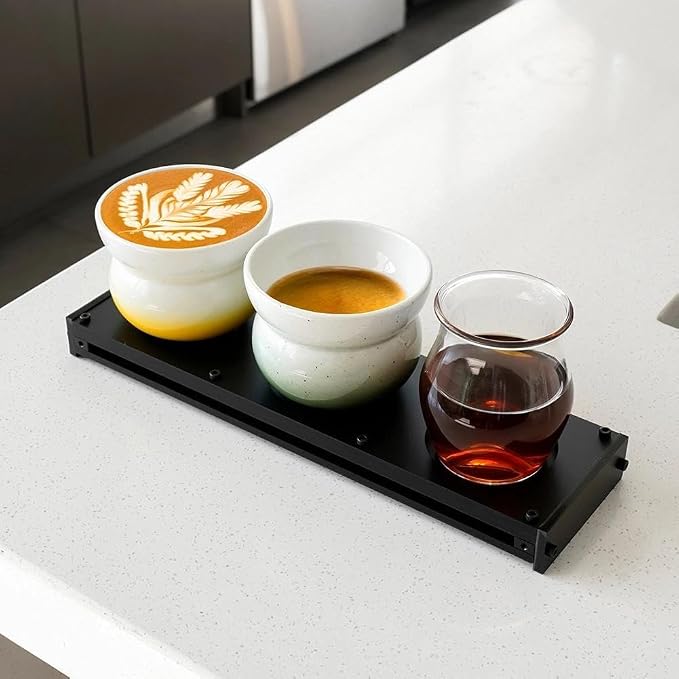 watchget 3-Hole Acrylic Coffee Cup Tray, Rectangle Decorative Displayed Tray - Image 4