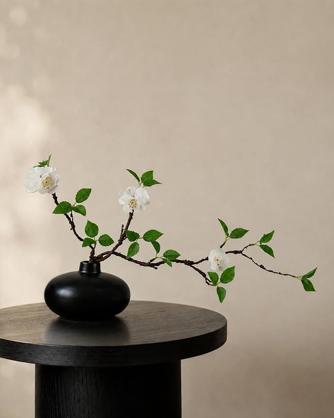 Fake Greenery Stem with Vase by Hoolicute
