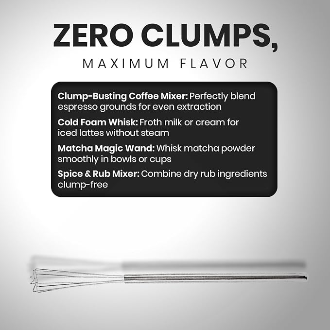 rattleware 10.25 in Triangle Espresso Whisk, Stainless Steel | Commercial - Image 8