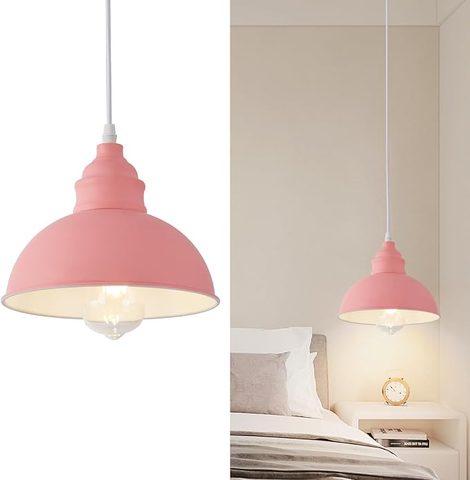 Plug in Pendant Light, 15FT Hanging Lights, On/Off Switch, Industrial Pendant by SoodMi