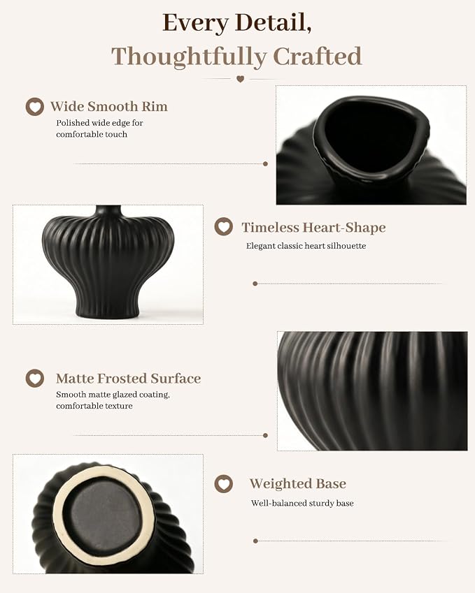 Heart Shaped Vase with Artificial Branch Set - Image 5