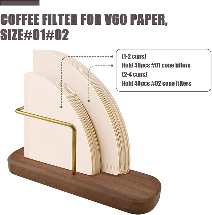 Coffee Filter Holder Storage, Stand Coffee Filter Container Compatible - Image 4