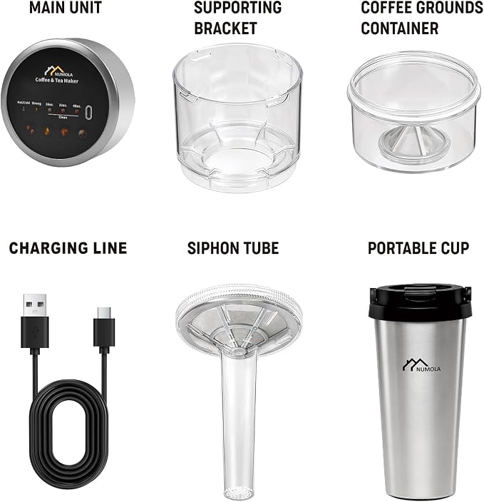 Numola Portable Brew Coffee Maker, Camping Coffee Pot - Image 9