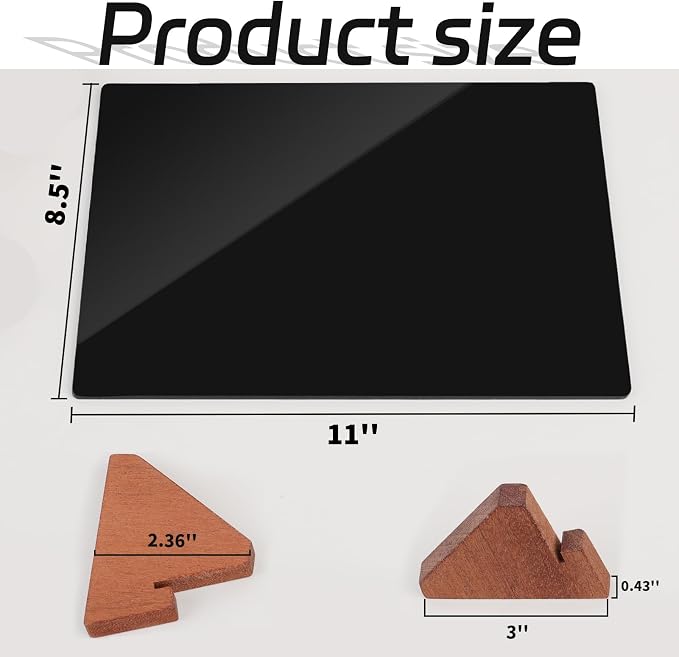 Double-Side Chalkboard Painting Sign 8.5x11 Inch - Image 4