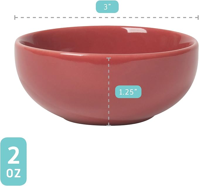 Now Designs Canyon Ceramic Pinch Bowl Set, Soy Sauce Dish, 2 oz - Image 4