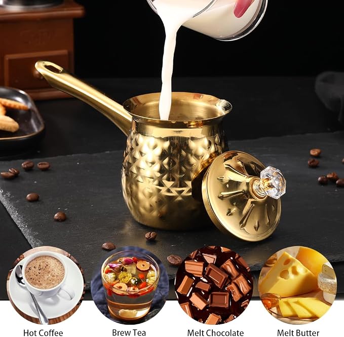 Stainless Steel Turkish Coffee Pot, Moka Pot, Espresso Maker - Image 2