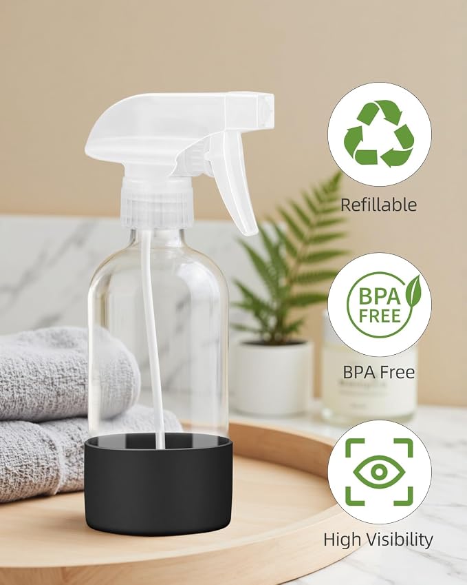 Worldgsb 4 Pack Glass Spray Bottles 8 oz, Empty Refillable Containers - Image 6