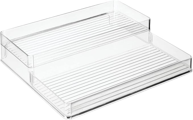 mDesign Plastic Kitchen Food Storage Organizer Shelves, Spice Rack Holder - Image 6
