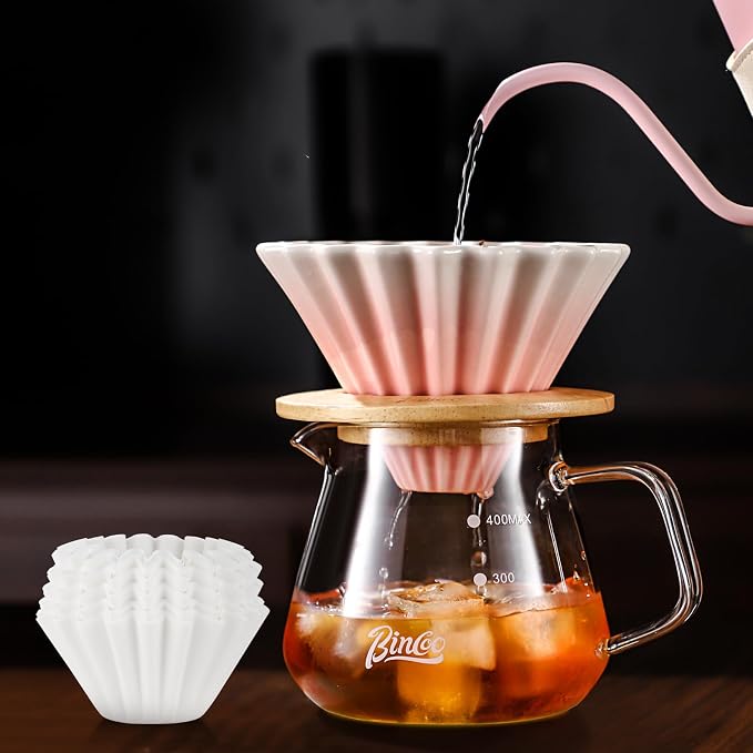 Bincoo 500ML Pour Over Coffee Maker Set by Bincoo