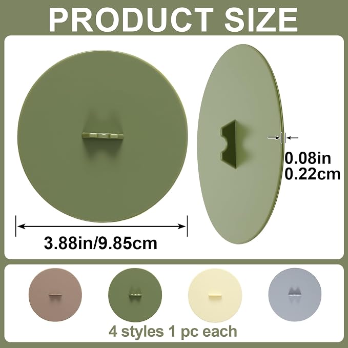 4pcs Silicone Cup Cover Lids, Reusable Round Mug Covers - Image 2