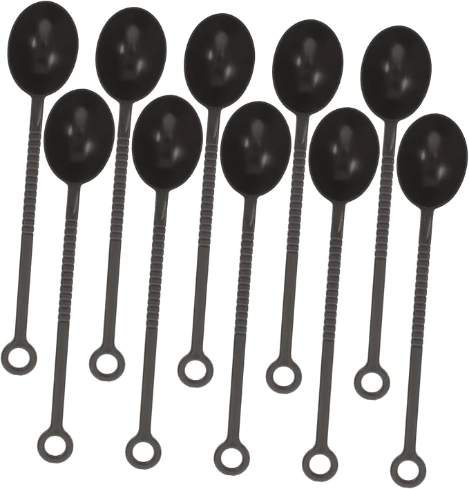 ULTECHNOVO 50pcs Tiny Spoons for Powder Measure Plastic Scoop Bean Powder Spoon by ULTECHNOVO