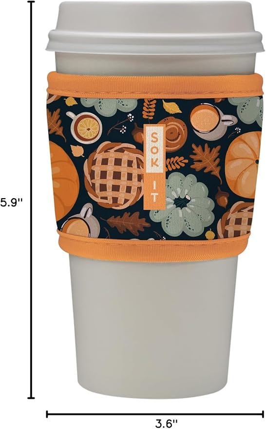 Sok It HotSok Coffee & Tea Reusable Insulated Neoprene Cup Sleeve - Image 7