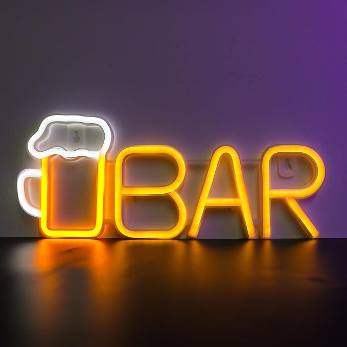ENUOLI Bar Neon Sign, Beer Neon Light Bar LED Light, USB/Battery Powered Led - Image 8